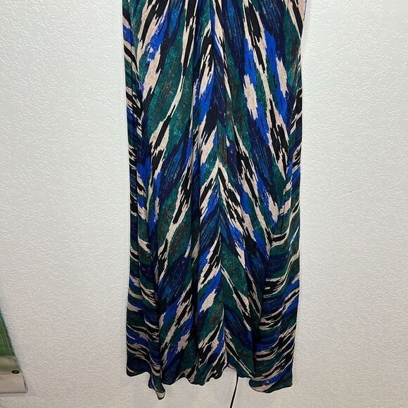 New Maria Cher Noia Fio Strap Blue Print Dress Silk Small - Picture 5 of 13